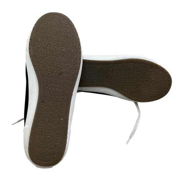 Taos women’s black‎ flat contrast stitch star lace up sneakers size 9.5 comfort - Picture 6 of 8